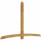 Ekena Millwork Bellingham Rough Sawn Timber Gable Bracket, Western Red Cedar, 108"W x 68"H x 4"D x 4"F, 15/12 Pitch GBW108X68X0404BEL00RWR - alternate 3